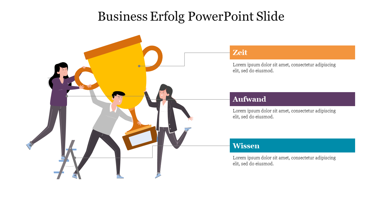 Creative Business Erfolg PowerPoint Slide template